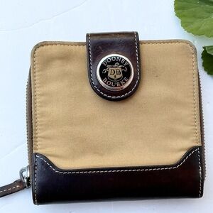 Dooney and Bourke Wallet Nylon Florentine Leather